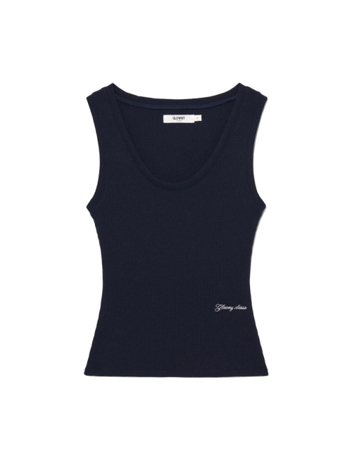 ROCKY WAFFLE SLEEVELESS TOP 2.0 (NAVY)