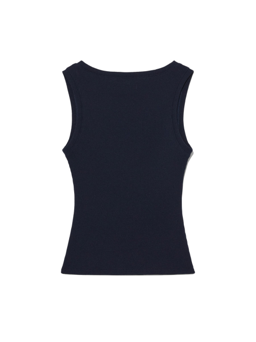 ROCKY WAFFLE SLEEVELESS TOP 2.0 (NAVY)
