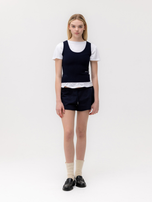 ROCKY WAFFLE SLEEVELESS TOP 2.0 (NAVY)