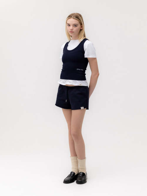 ROCKY WAFFLE SLEEVELESS TOP 2.0 (NAVY)