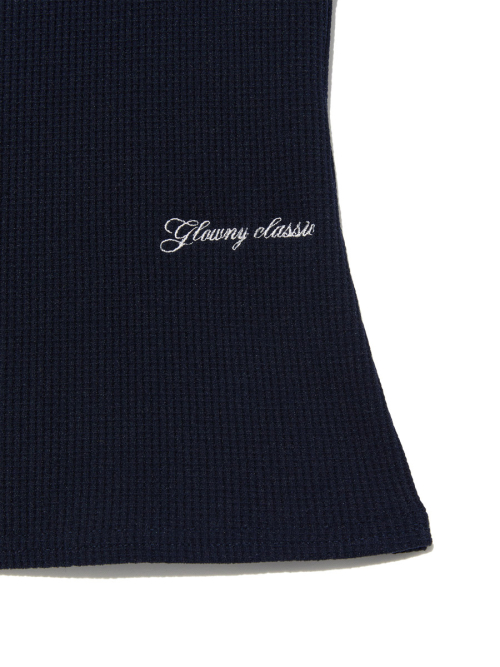 ROCKY WAFFLE SLEEVELESS TOP 2.0 (NAVY)