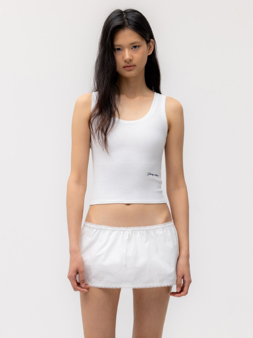 ROCKY WAFFLE SLEEVELESS TOP 2.0 (WHITE)