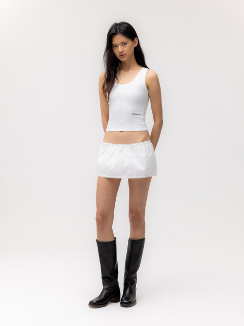 ROCKY WAFFLE SLEEVELESS TOP 2.0 (WHITE)