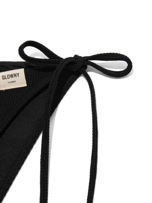 G WAFFLE BIKINI BOTTOM (BLACK)