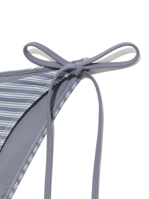 G ENCORE STRIPE BIKINI BOTTOM (DUSTBLUE STRIPE)