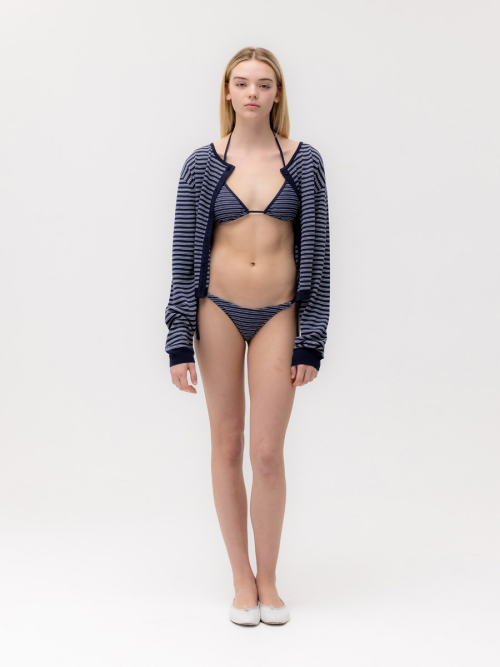 G ENCORE STRIPE BIKINI BOTTOM (NAVY STRIPE)