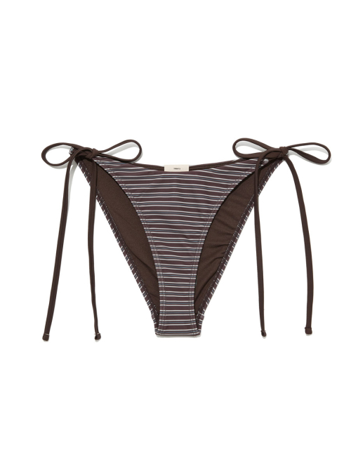 G ENCORE STRIPE BIKINI BOTTOM (BROWN STRIPE)