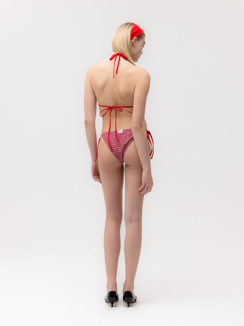 G ENCORE STRIPE BIKINI BOTTOM (RED STRIPE)