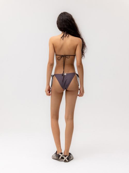 G ENCORE STRIPE BIKINI TOP (BROWN STRIPE)