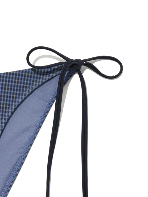 G GINGHAM BIKINI BOTTOM (BLUE)