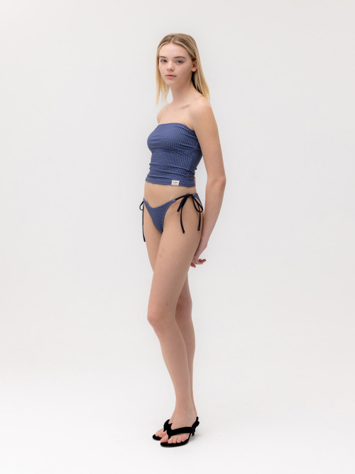 G GINGHAM BANDEAU (BLUE)