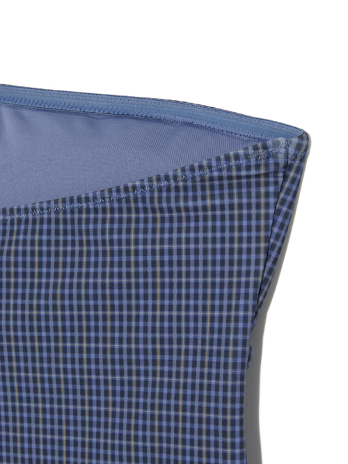 G GINGHAM BANDEAU (BLUE)