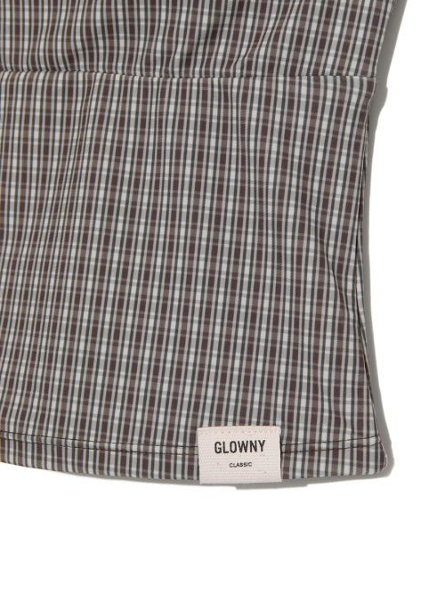 G GINGHAM BANDEAU (BROWN)