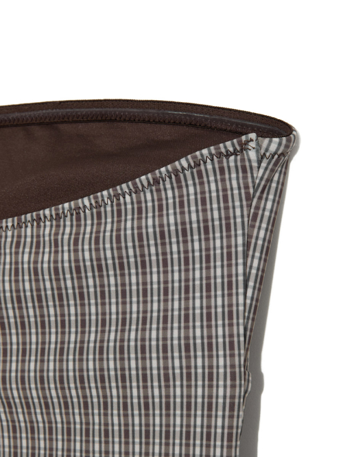 G GINGHAM BANDEAU (BROWN)