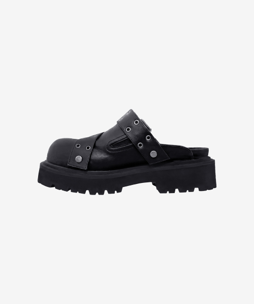 Husk Double Strap Mule_Black