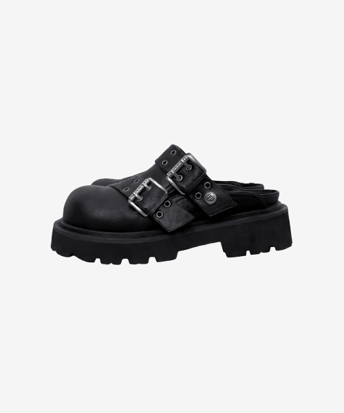 Husk Double Strap Mule_Black