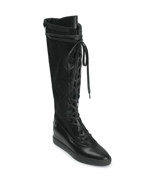 [X ODOR] Lace Ribbon Rain Boots