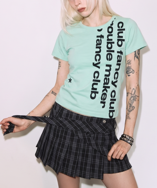 BAYWATCH CROP TEE (MINT) F26QB103