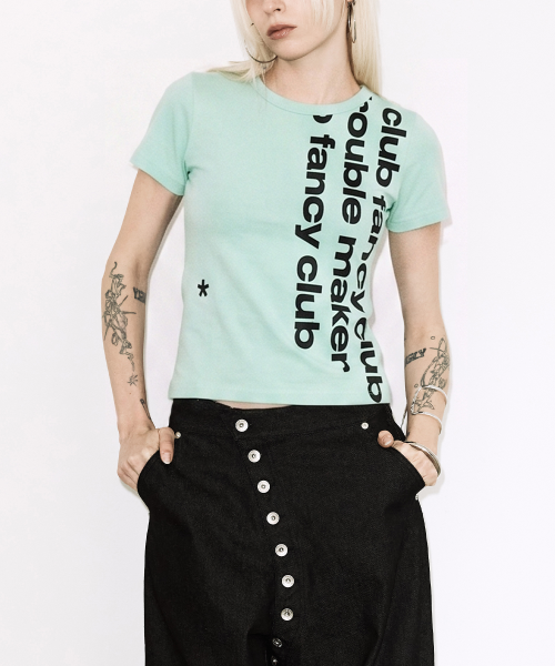 BAYWATCH CROP TEE (MINT) F26QB103