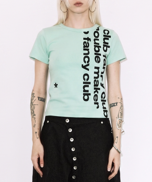 BAYWATCH CROP TEE (MINT) F26QB103