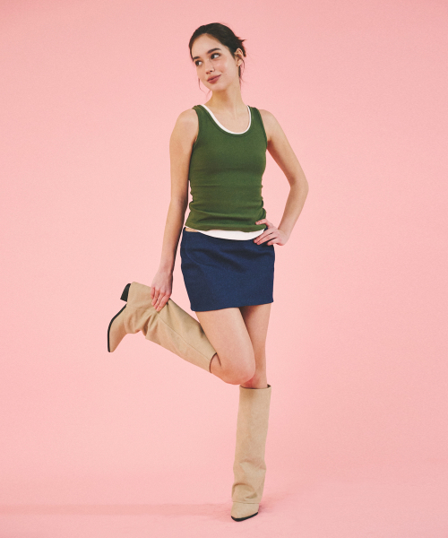 FIT RIB SLEEVELESS