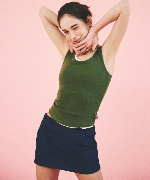 FIT RIB SLEEVELESS