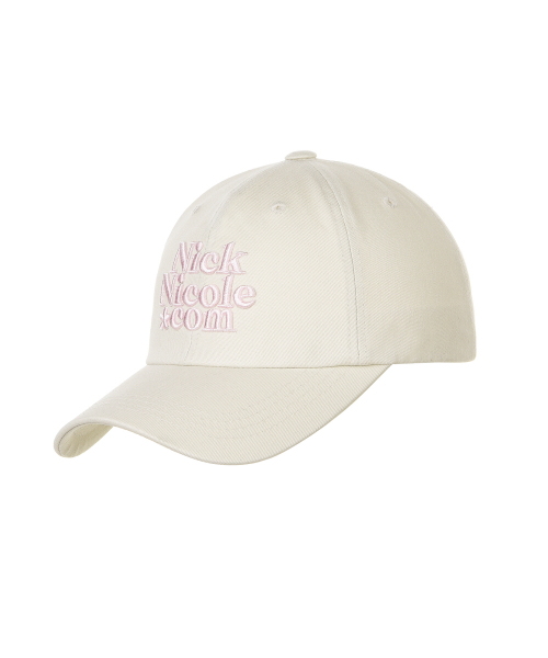 NN DOTCOM SIGNATURE BALL CAP_BEIGE PINK