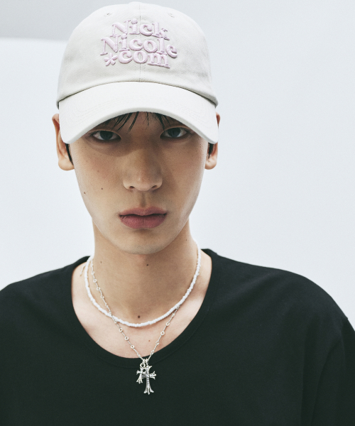 NN DOTCOM SIGNATURE BALL CAP_BEIGE PINK