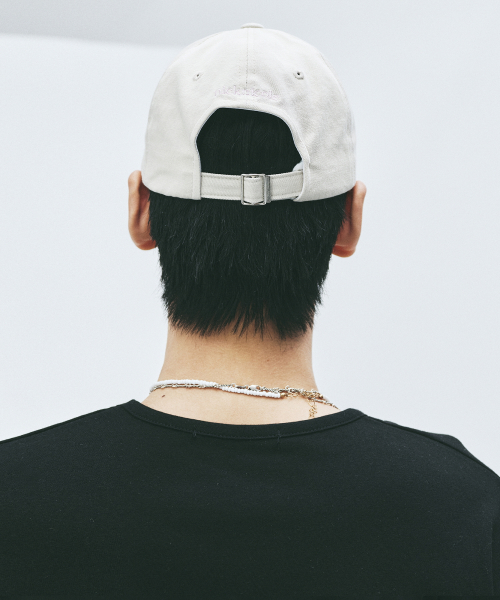 NN DOTCOM SIGNATURE BALL CAP_BEIGE PINK