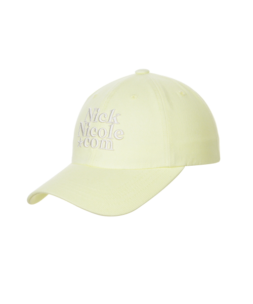 NN DOTCOM SIGNATURE BALL CAP_YELLOW CREAM