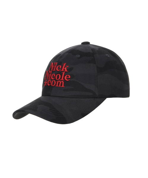 NN DOTCOM SIGNATURE BALL CAP_CAMO BLACK RED