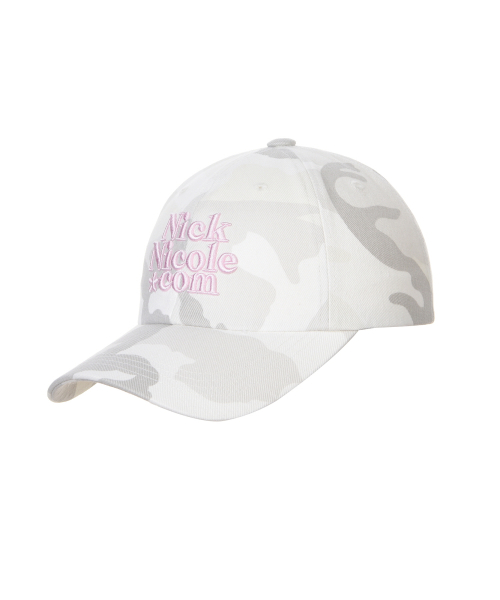 NN DOTCOM SIGNATURE BALL CAP_CAMO IVORY PINK