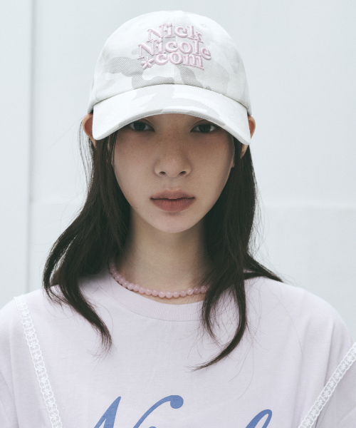 NN DOTCOM SIGNATURE BALL CAP_CAMO IVORY PINK
