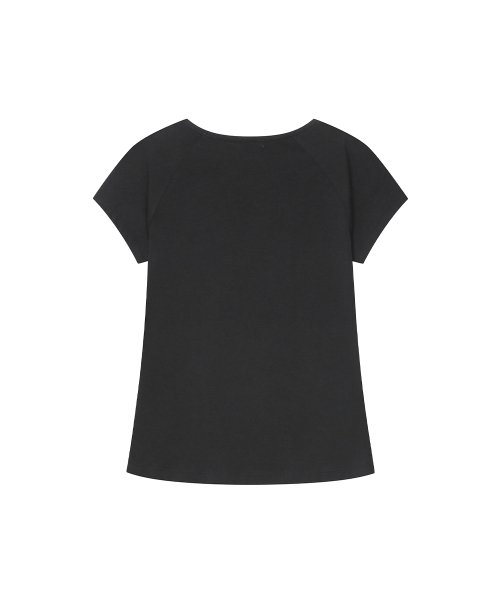 Double tape short sleeve BLACK