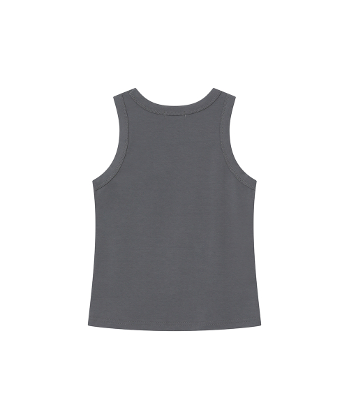 Photo album graphic sleeveless CHARCOAL