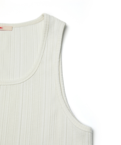 SQUARE CUT TANK (WHITE)