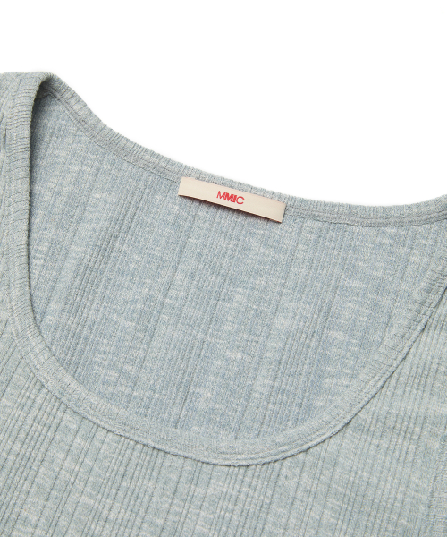 SQUARE CUT TANK (LIGHT GRAY)