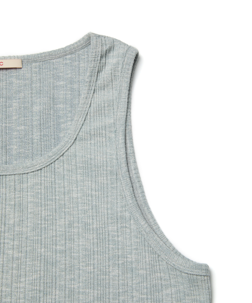 SQUARE CUT TANK (LIGHT GRAY)