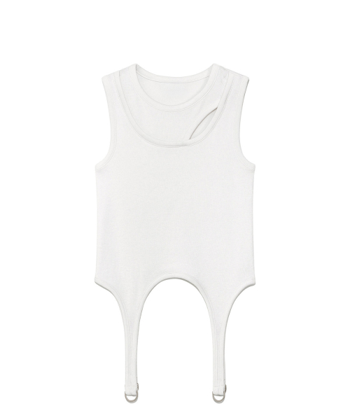 [YOON SOAP X DEINET] DETAIL SLEVELESS IN WHITE
