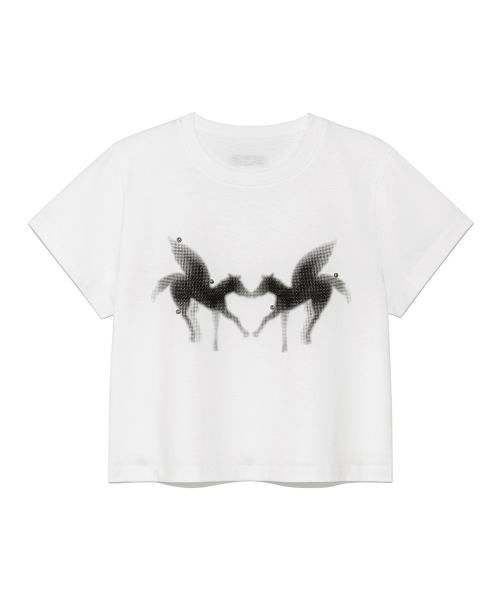 [YOON SOAP X DEINET] SLIM T-SHIRT IN WHITE