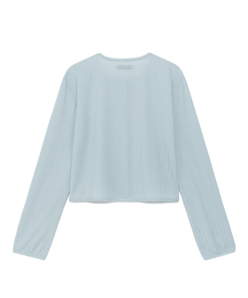 [YOON SOAP X DEINET] LACE CARDIGAN IN LIGHT BLUE