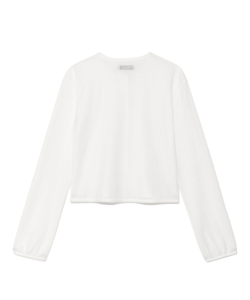 [YOON SOAP X DEINET] LACE CARDIGAN IN WHITE
