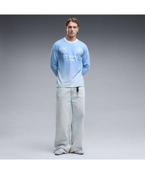 MCFC Home Jersey Replica LS