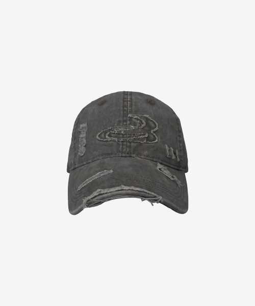 Offcut Distress Cap_Charcoal
