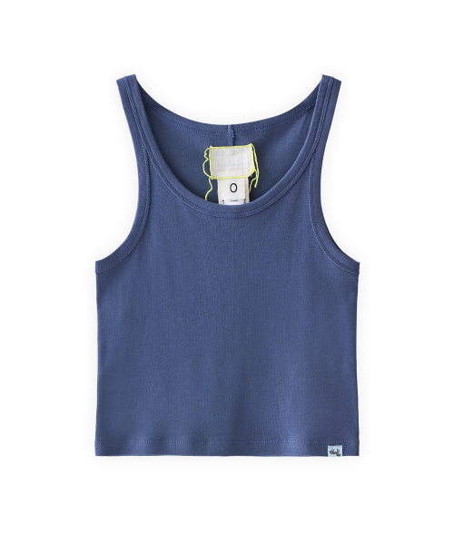 Ribbed sleeveless tank top
