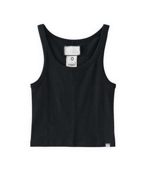 Ribbed sleeveless tank top