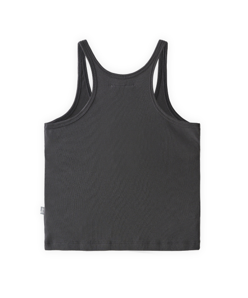Jersey tank top in graphite