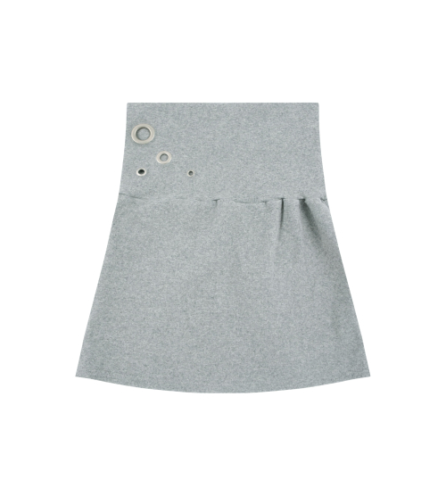 Eyelet 2 - Way Wrap Skirt (Gray)
