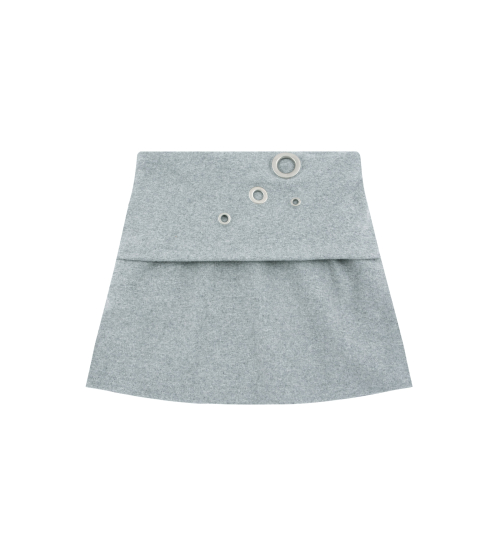 Eyelet 2 - Way Wrap Skirt (Gray)