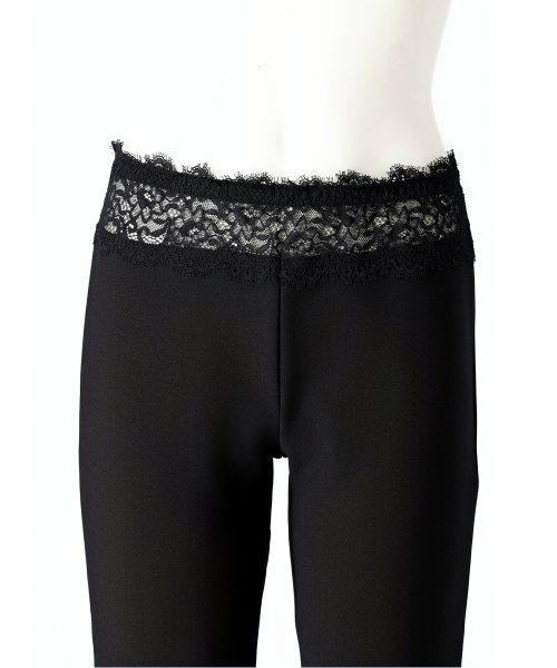Lace High Waist Capri Pants